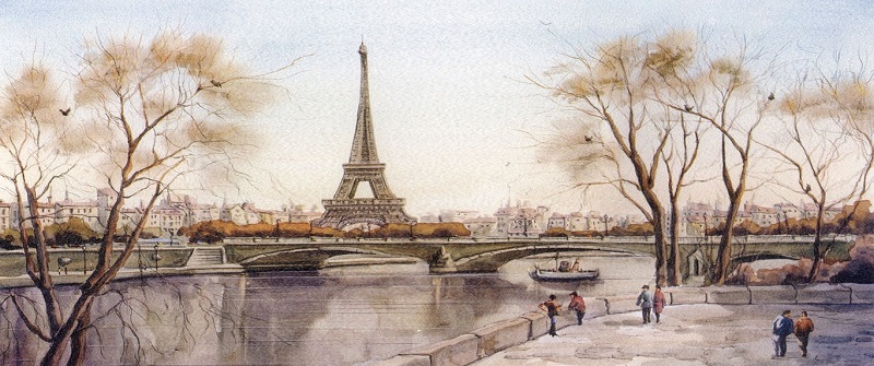 希望未来有朝一日,能站在巴黎铁塔下去仰望你